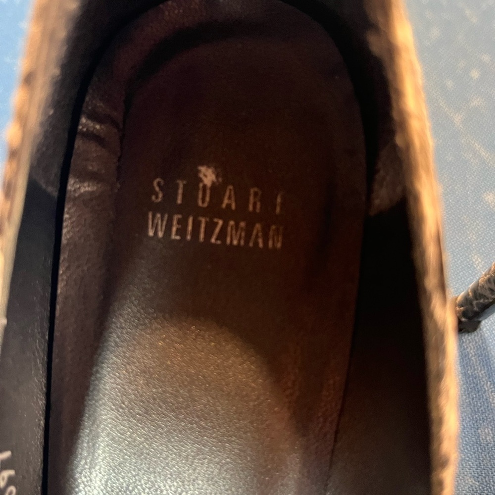 Stuart Weitzman Pumps Snake skin peep toe 9 - Picture 2 of 5